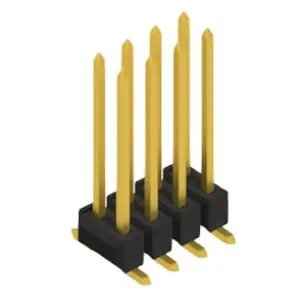 Stiftleiste, 8-polig, RM 2.54 mm, abgewinkelt, schwarz, SL11SMD1308G Sale