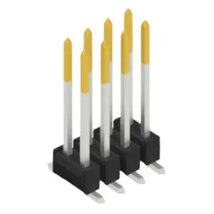 Expressversand Stiftleiste, 8-polig, RM 2.54 mm, abgewinkelt, schwarz, SL11SMD1308S