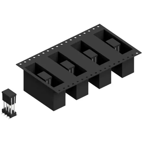 Top-Seller Stiftleiste, 8-polig, RM 2.54 mm, abgewinkelt, schwarz, SL11SMD1308ZBTR