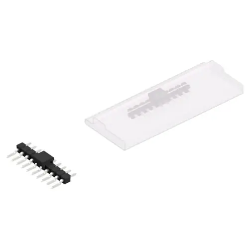 Stiftleiste, 10-polig, RM 2.54 mm, gerade, schwarz, SL12SMD03110ZBSM Preiswert
