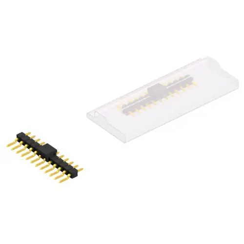 Must-Have Stiftleiste, 12-polig, RM 2.54 mm, gerade, schwarz, SL12SMD03112GBSM