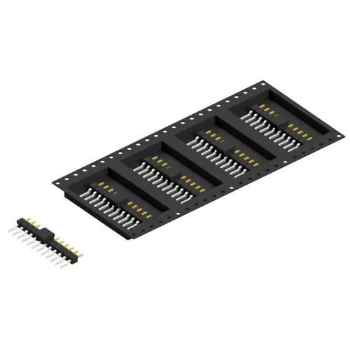 Kostenloser Rückversand Stiftleiste, 12-polig, RM 2.54 mm, gerade, schwarz, SL12SMD03112SBTR