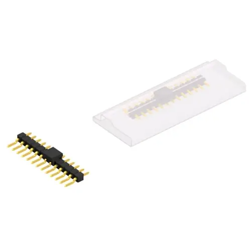 Stiftleiste, 13-polig, RM 2.54 mm, gerade, schwarz, SL12SMD03113GBSM Expressversand