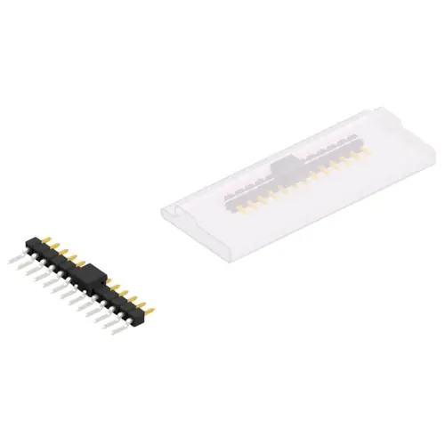 Versand Am Gleichen Tag Stiftleiste, 13-polig, RM 2.54 mm, gerade, schwarz, SL12SMD03113SBSM