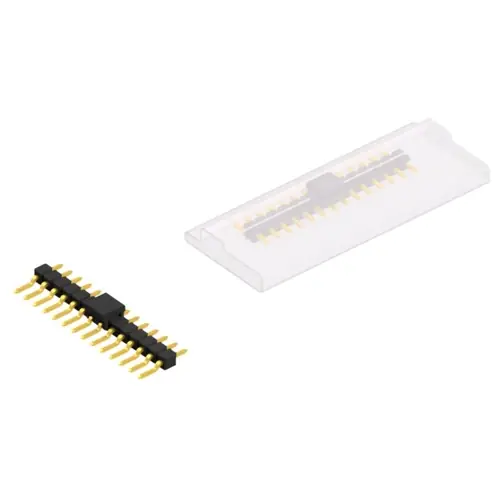 Stiftleiste, 14-polig, RM 2.54 mm, gerade, schwarz, SL12SMD03114GBSM Kostenfreie Lieferung