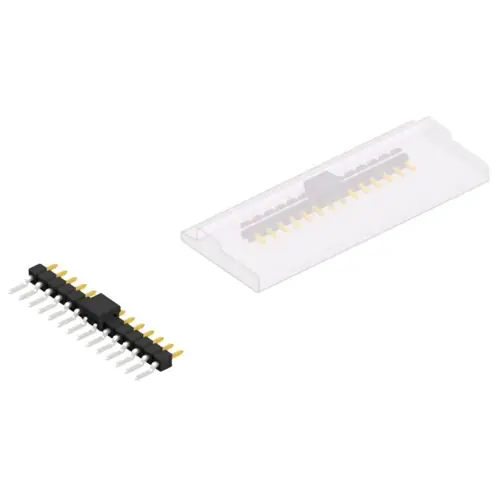 Heißes Angebot Stiftleiste, 14-polig, RM 2.54 mm, gerade, schwarz, SL12SMD03114SBSM