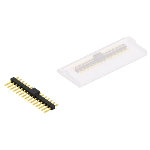 Stiftleiste, 15-polig, RM 2.54 mm, gerade, schwarz, SL12SMD03115GBSM Expressversand