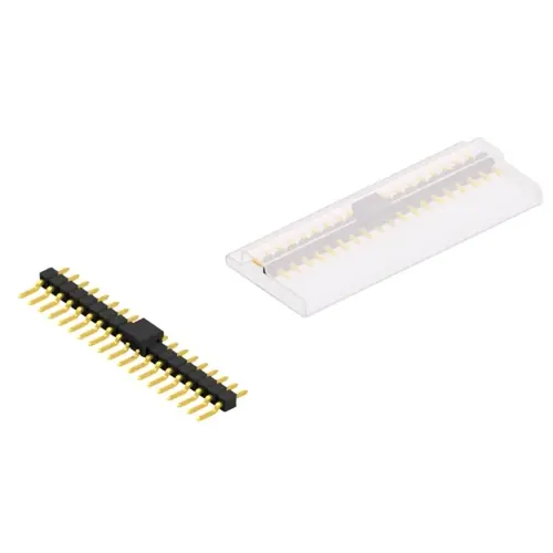 Rabatt Stiftleiste, 19-polig, RM 2.54 mm, gerade, schwarz, SL12SMD03119GBSM