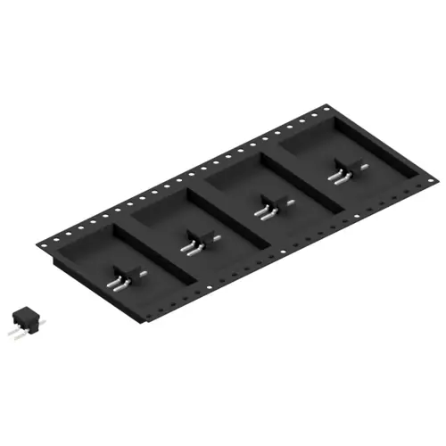 Stiftleiste, 2-polig, RM 2.54 mm, gerade, schwarz, SL12SMD0312ZBTR Top-Preis