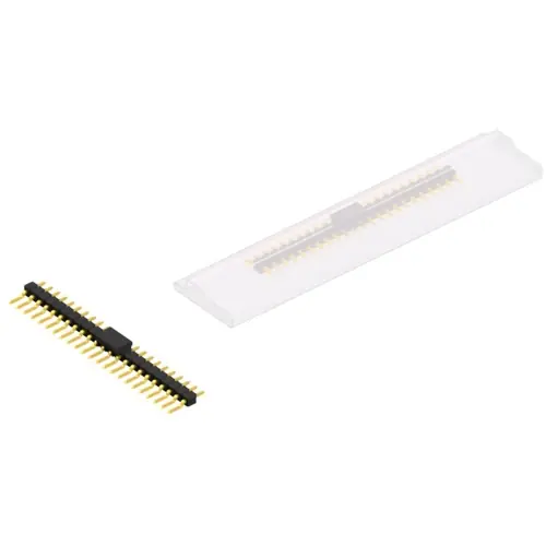 Kracherpreis Stiftleiste, 23-polig, RM 2.54 mm, gerade, schwarz, SL12SMD03123GBSM