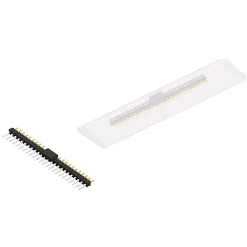 Stiftleiste, 24-polig, RM 2.54 mm, gerade, schwarz, SL12SMD03124SBSM Markenware