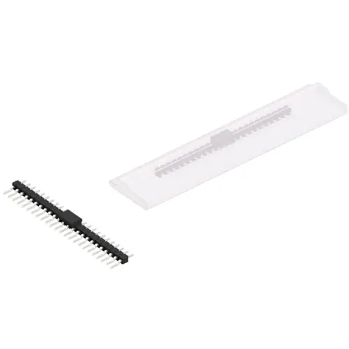 Stiftleiste, 24-polig, RM 2.54 mm, gerade, schwarz, SL12SMD03124ZBSM Kostenloser Rückversand