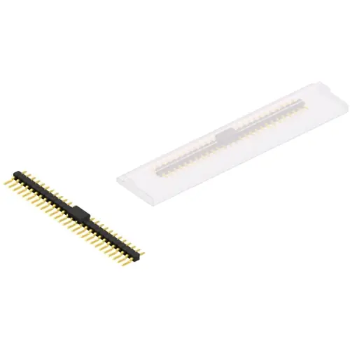 Zertifiziert Stiftleiste, 27-polig, RM 2.54 mm, gerade, schwarz, SL12SMD03127GBSM