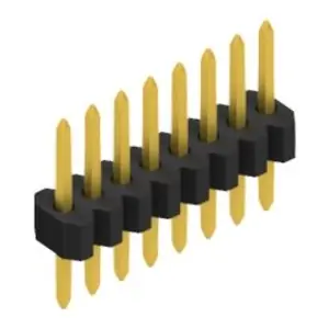 Nur Für Kurze Zeit Stiftleiste, 8-polig, RM 1.27 mm, gerade, schwarz, 10163883