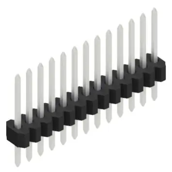Stiftleiste, 13-polig, RM 1.27 mm, gerade, schwarz, 10060398 Highlight