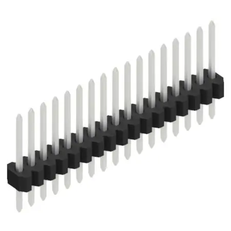 Jetzt Kaufen Stiftleiste, 17-polig, RM 1.27 mm, gerade, schwarz, 10060406