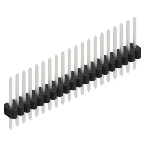 Must-Have Stiftleiste, 20-polig, RM 1.27 mm, gerade, schwarz, 10060412