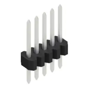 Sichere Zahlung Stiftleiste, 5-polig, RM 1.27 mm, gerade, schwarz, 10060382
