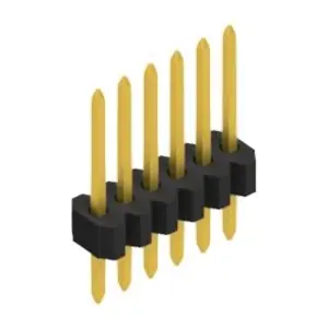 Markenprodukt Stiftleiste, 6-polig, RM 1.27 mm, gerade, schwarz, 10060383