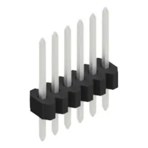 Wochenendangebot Stiftleiste, 6-polig, RM 1.27 mm, gerade, schwarz, 10060384