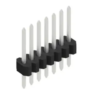 Mega-Angebot Stiftleiste, 7-polig, RM 1.27 mm, gerade, schwarz, 10060386