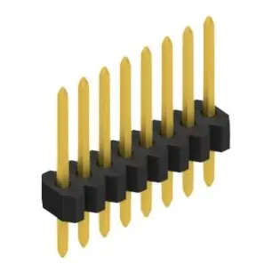 Schnäppchen Stiftleiste, 8-polig, RM 1.27 mm, gerade, schwarz, 10060387