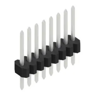 Stiftleiste, 8-polig, RM 1.27 mm, gerade, schwarz, 10060388 Schneller Versand
