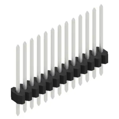 Garantierte Lieferung Stiftleiste, 13-polig, RM 1.27 mm, gerade, schwarz, 10060475