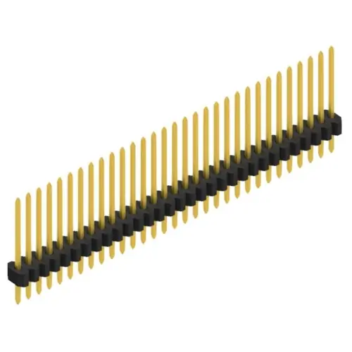 Billig Stiftleiste, 31-polig, RM 1.27 mm, gerade, schwarz, 10060513