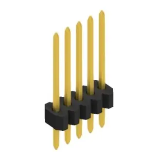 Stiftleiste, 5-polig, RM 1.27 mm, gerade, schwarz, 10060457 Neue Kollektion