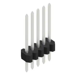 Meistverkauft Stiftleiste, 5-polig, RM 1.27 mm, gerade, schwarz, 10060458