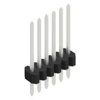 Sofort Bestellen Stiftleiste, 6-polig, RM 1.27 mm, gerade, schwarz, 10060460