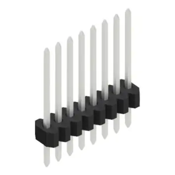 Stiftleiste, 8-polig, RM 1.27 mm, gerade, schwarz, 10060464 Kostenfreie Lieferung