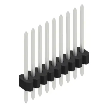 Neu Im Sortiment Stiftleiste, 9-polig, RM 1.27 mm, gerade, schwarz, 10060466