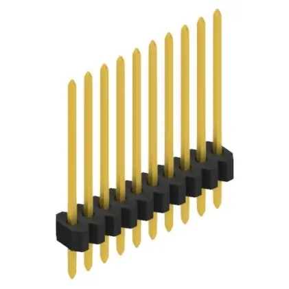 Neue Kollektion Stiftleiste, 10-polig, RM 1.27 mm, gerade, schwarz, 10060546