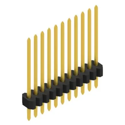 Stiftleiste, 11-polig, RM 1.27 mm, gerade, schwarz, 10060548 Versand Am Gleichen Tag