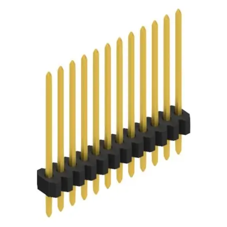 Stiftleiste, 12-polig, RM 1.27 mm, gerade, schwarz, 10060550 Top-Angebot