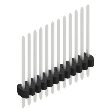 Stiftleiste, 12-polig, RM 1.27 mm, gerade, schwarz, 10060551 Nur Heute