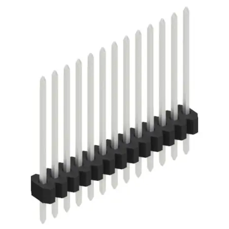 Must-Have Stiftleiste, 13-polig, RM 1.27 mm, gerade, schwarz, 10060553