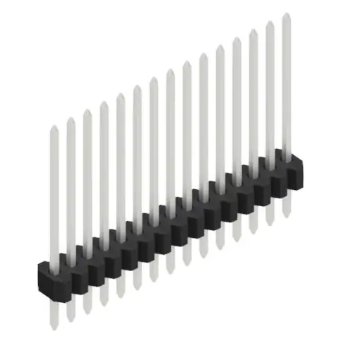 Highlight Stiftleiste, 15-polig, RM 1.27 mm, gerade, schwarz, 10060557