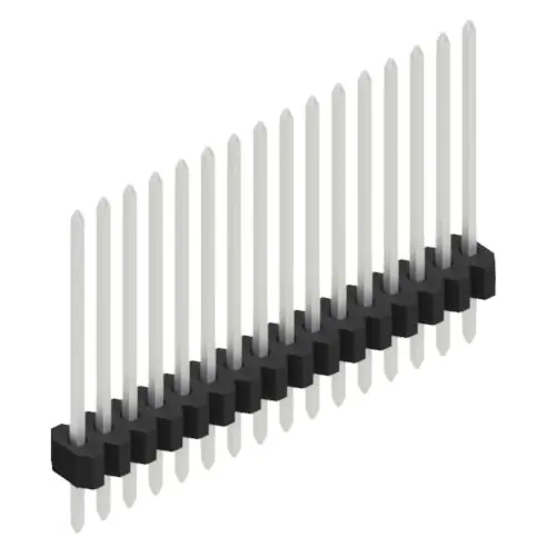 Bestseller Stiftleiste, 16-polig, RM 1.27 mm, gerade, schwarz, 10060559