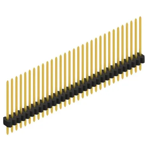 Heißes Angebot Stiftleiste, 31-polig, RM 1.27 mm, gerade, schwarz, 10060590