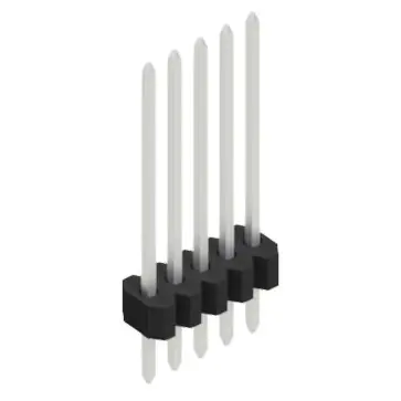 Stiftleiste, 5-polig, RM 1.27 mm, gerade, schwarz, 10060536 Sonderaktion