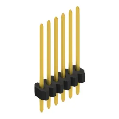 Preisknaller Stiftleiste, 6-polig, RM 1.27 mm, gerade, schwarz, 10060537