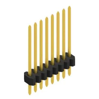 Neue Kollektion Stiftleiste, 8-polig, RM 1.27 mm, gerade, schwarz, 10060541