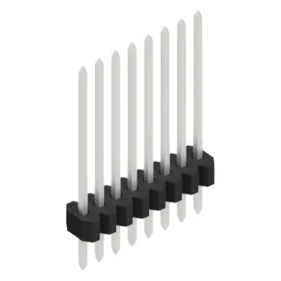 Stiftleiste, 8-polig, RM 1.27 mm, gerade, schwarz, 10060542 Solange Der Vorrat Reicht