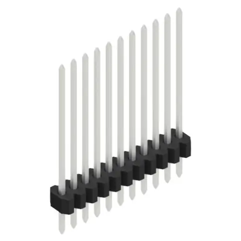 Stiftleiste, 11-polig, RM 1.27 mm, gerade, schwarz, 10060850 Aktuell
