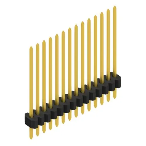 Top-Seller Stiftleiste, 14-polig, RM 1.27 mm, gerade, schwarz, 10060855