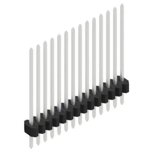 Kostenloser Versand Stiftleiste, 14-polig, RM 1.27 mm, gerade, schwarz, 10060856