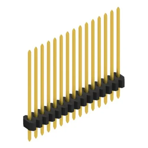 Stiftleiste, 15-polig, RM 1.27 mm, gerade, schwarz, 10060857 Sonderangebot